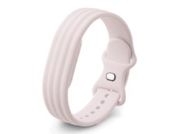 Pulseira Panoona Para Google Fitbit Air Pulseira Silicone Desportiva Macia Respirável Substituição Rosa Claro