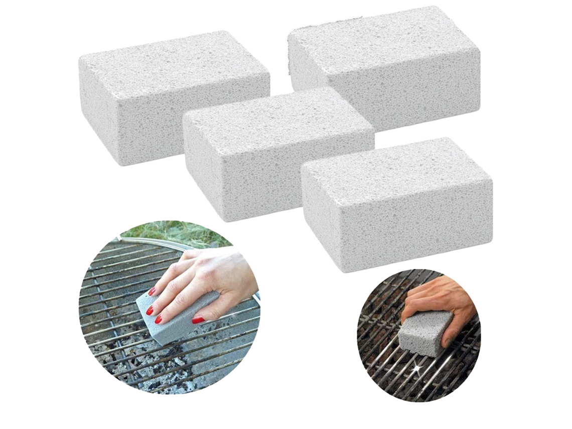 Ferramenta Peças de Tijolo Limpeza para Churrasco 10 * 7 4-Grelha Branca Grelha Bloco Ecológico Churr UISAVE