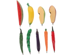 Ciieeo - Conjunto Com 2 Canetas Esferográficas Em Formato De Frutas E