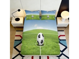 Conjunto de Cama com Estampa 3d Campo Fu em Microfibra Fronha 200x25cm
