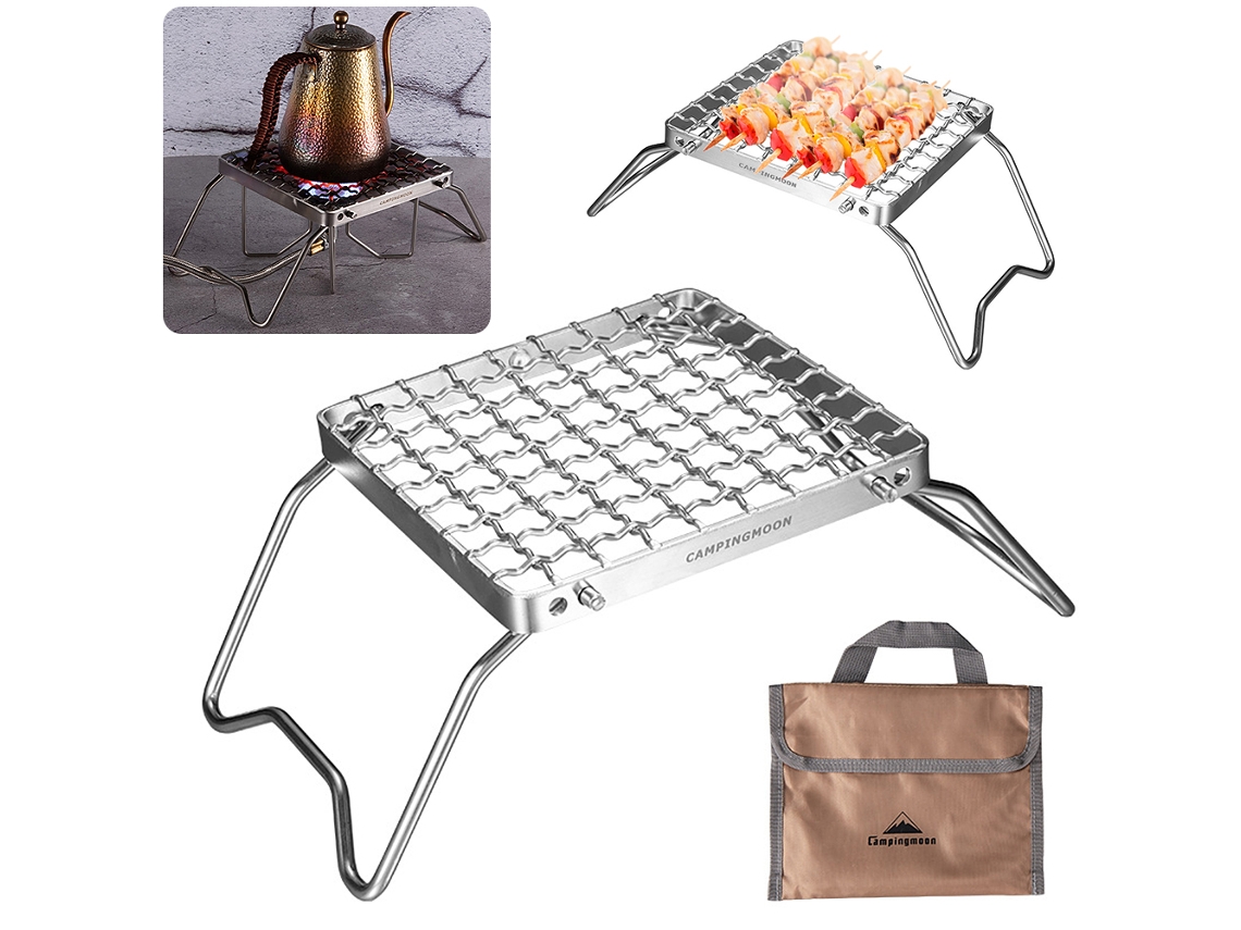 Rack de Churrasco Plegable Ajustable Mini Camping