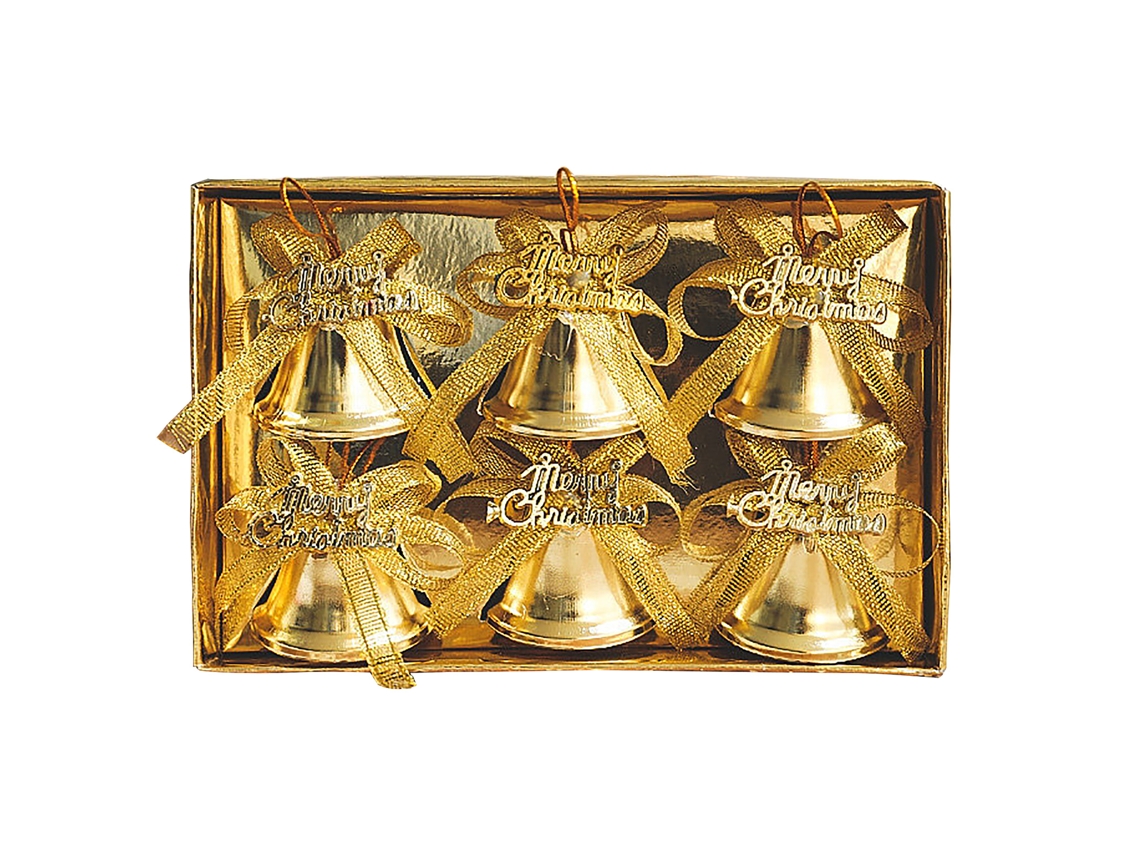 Decoração de Natal, Sino Dourado de Ferro LAXISCREED