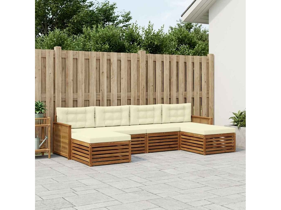 Vidaxl Conjunto De Sofás Para Exterior 6 Unid.