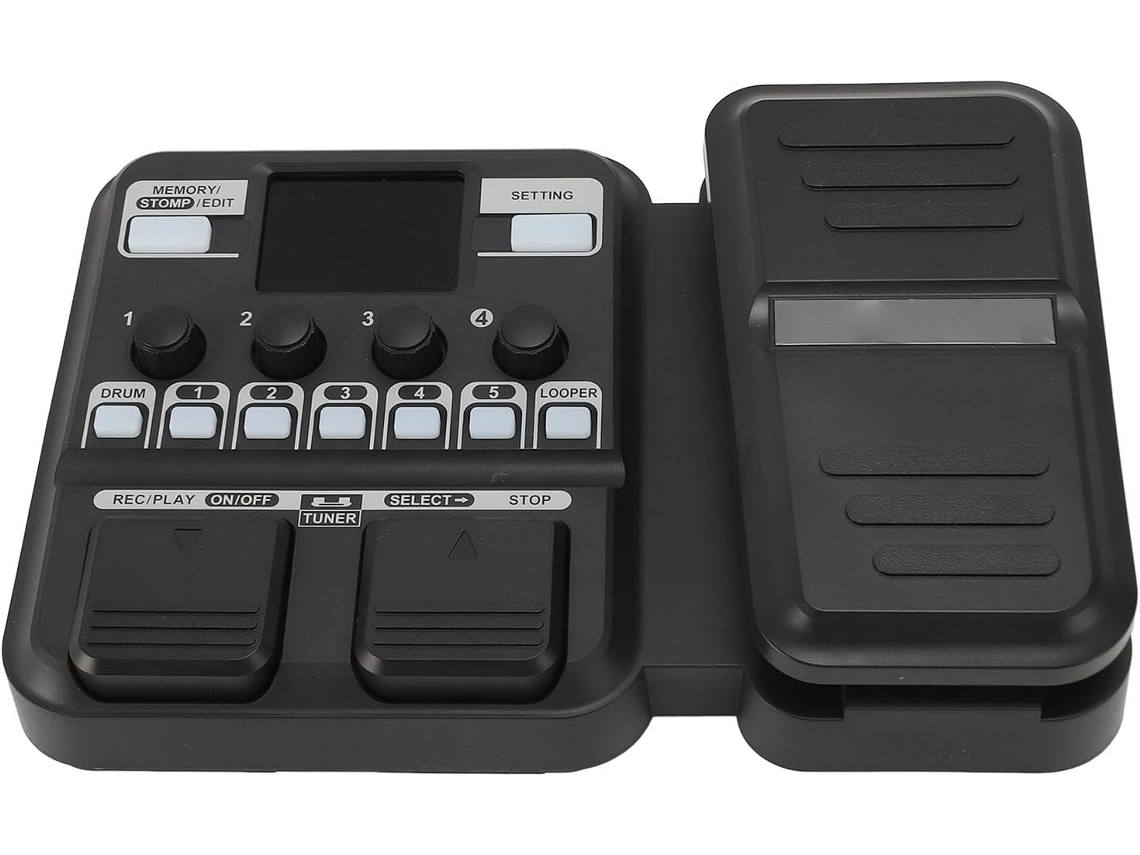 Processador De Guitarra Multiefeitos, Interface Completa, Fácil De Usar