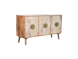 Aparador em Madeira de Mangueira com 3 Portas ALEXANDRA HOUSE LIVING (145x45x80cm)