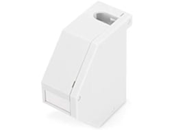 Chapéu Adaptador de Perfil para Módulo Keystone 1 Porta Ângulo Reto Zona de Escrita Capa Contra Poeira - DIGITUS