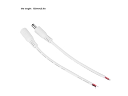 Laxiscreed Conjunto De 5 Conectores Dc 5.5x2.1mm Macho E Fêmea Para Alimentação Eléctrica