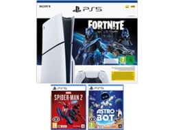 Consola PS5 + Jogo Spiderman 2 + Jogo Astro Bot