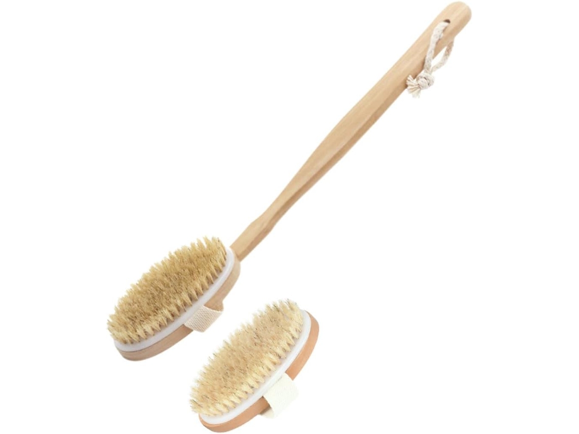 Alipis Conjunto De 2-escovas Massagem Corporal Destacáveis Para Banho, Multiuso Com Cerdas Macias E Elásticas Para