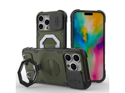 Capa Zruxe Compativel Com Iphone 16 Pro Max (suporte Magsafe - Alca - Azul Verde Escuro)