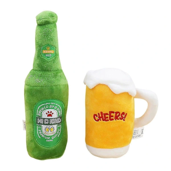 Festival da Cerveja Alemã Garrafa Caneca Brinquedo de Pelúcia Presentes de Aniversário Macio AQUAFORGE