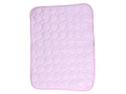 Tapete Refrescante, para Cães e Gatos, Autorefrescante, Respirável, Dobrável, 60x50 Cm, Rosa AQUAFORGE