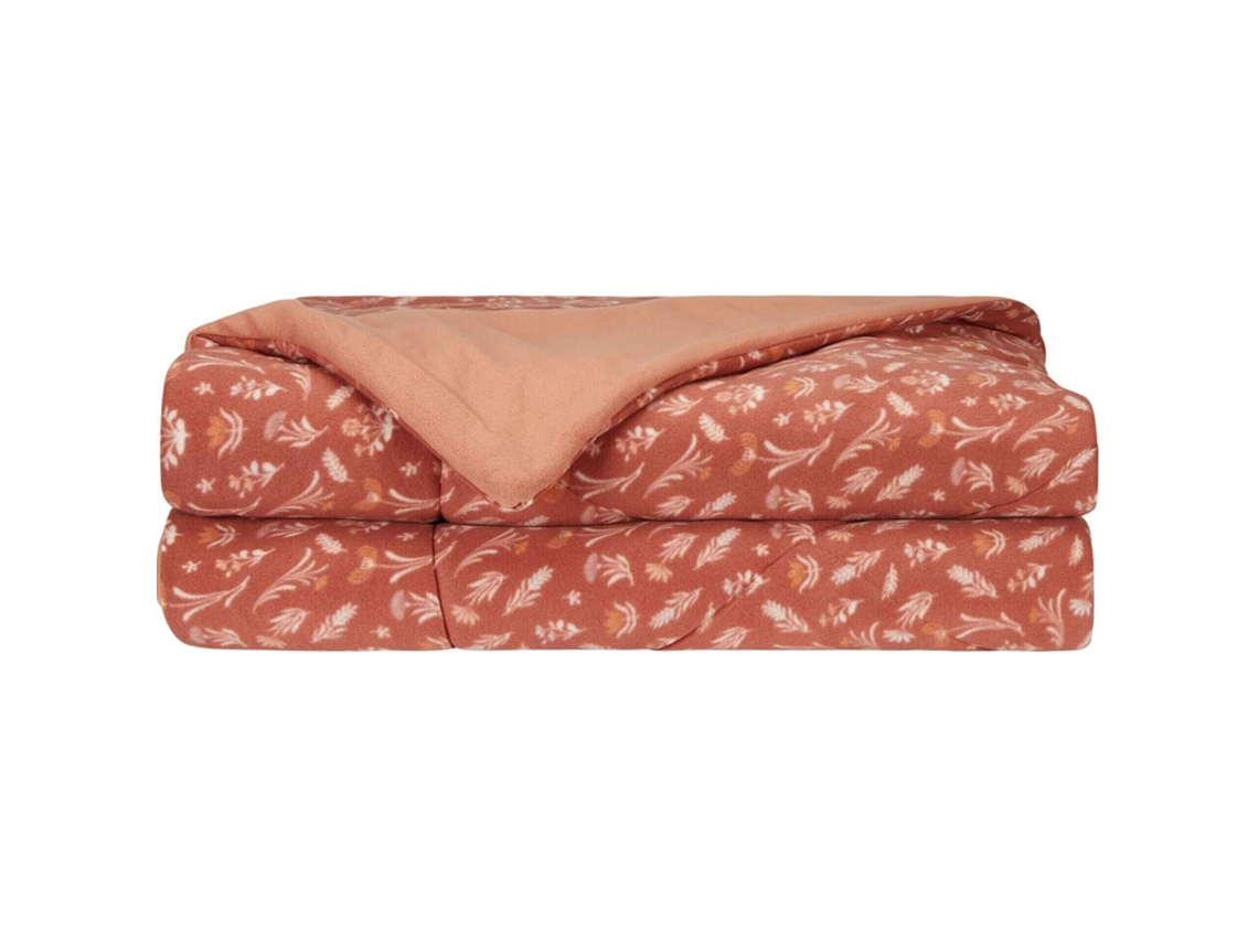 Edredão Polar 200x220cm Rosa Plantópia