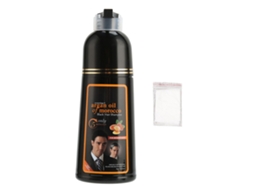 Shampoo Tintura De Cabelo Preto 400ml De Longa Duração Nutritivo Para Cabelos Cinzentos Com Extração Herbal