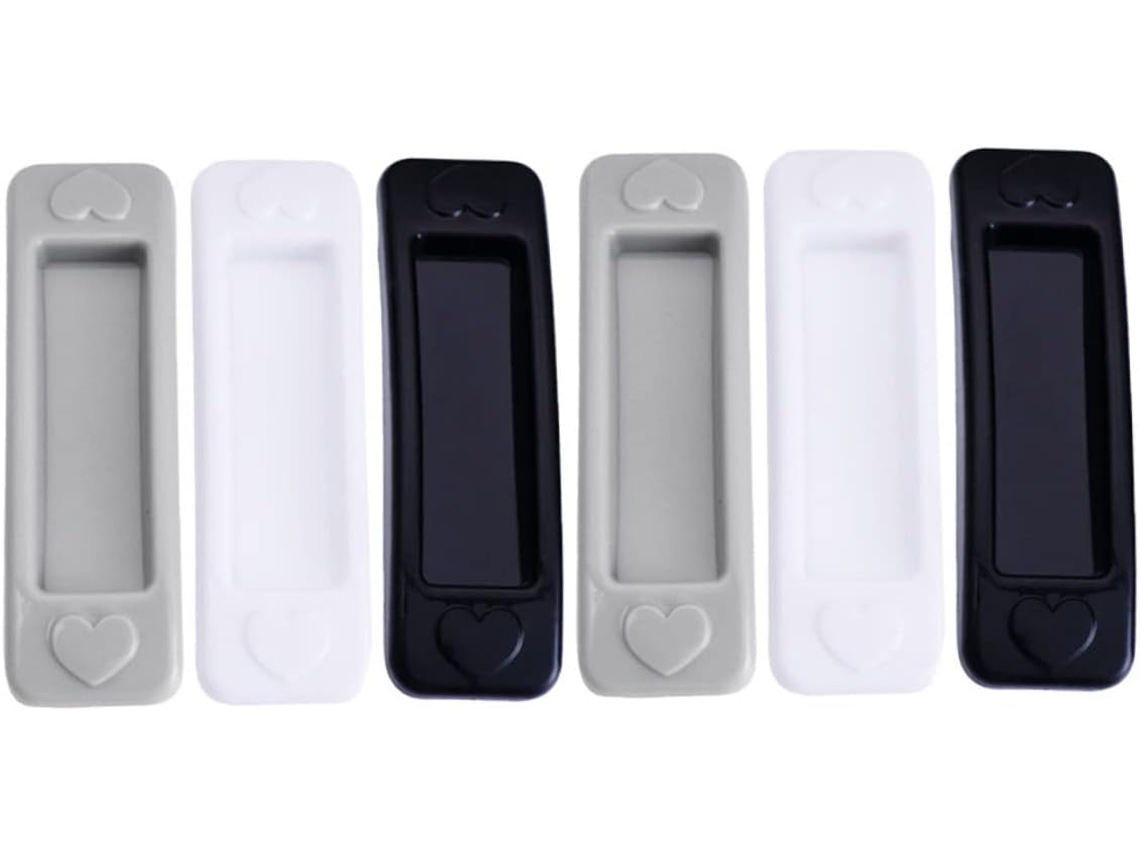 Conjunto De 6 Puxadores Adesivos Para Portas Armário Veemoon, Puxadores De Plástico Autoadesivos Para Armários Cozinha E