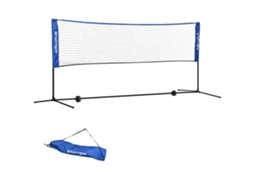 Conjuntoredebadminton103/120/155h,dobrável,poliéster,bolsa. Cs