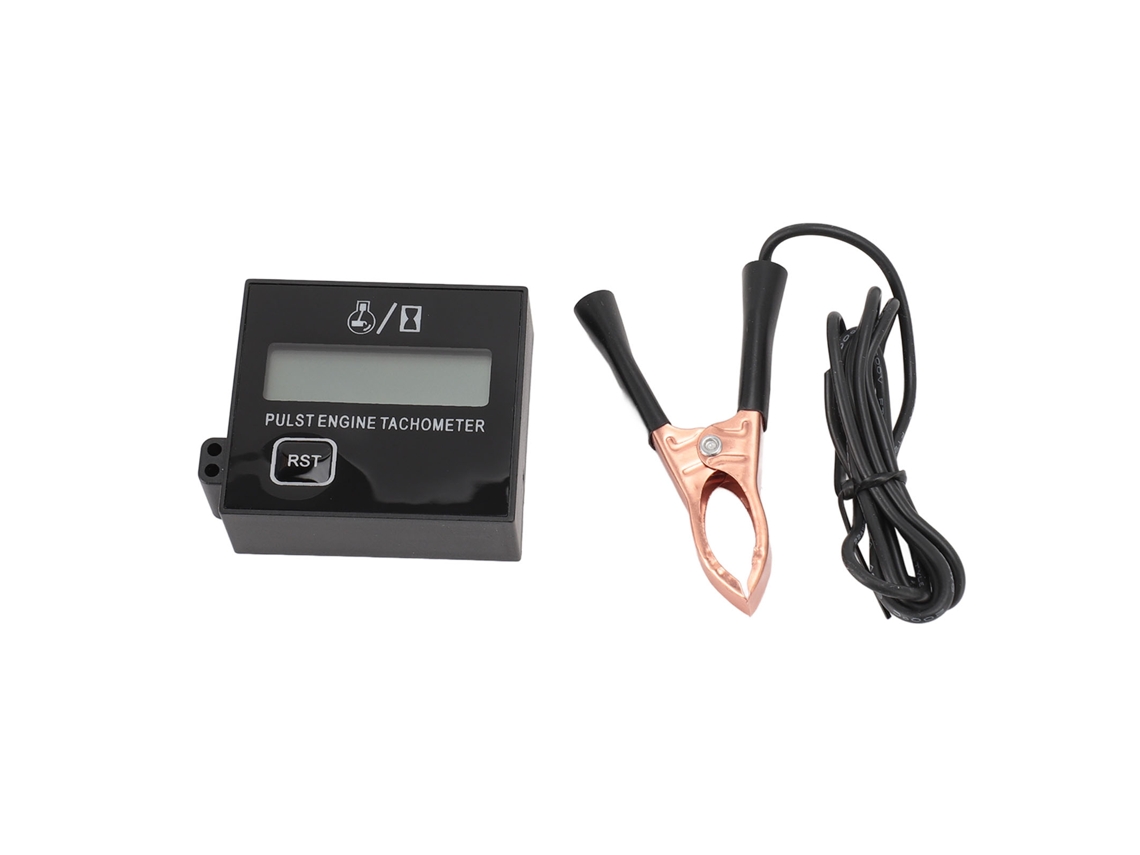 Tacômetro Indutivo Digital Recarregável Auto Reset Para Motor 2 Ou 4 Tempos 100-30000rpm