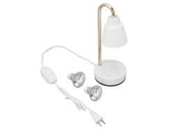 Lâmpada Derretedor de Cera Aromaterapia Ajustável com Luz Noturna Decorativa Branco para Quarto S/MARCA