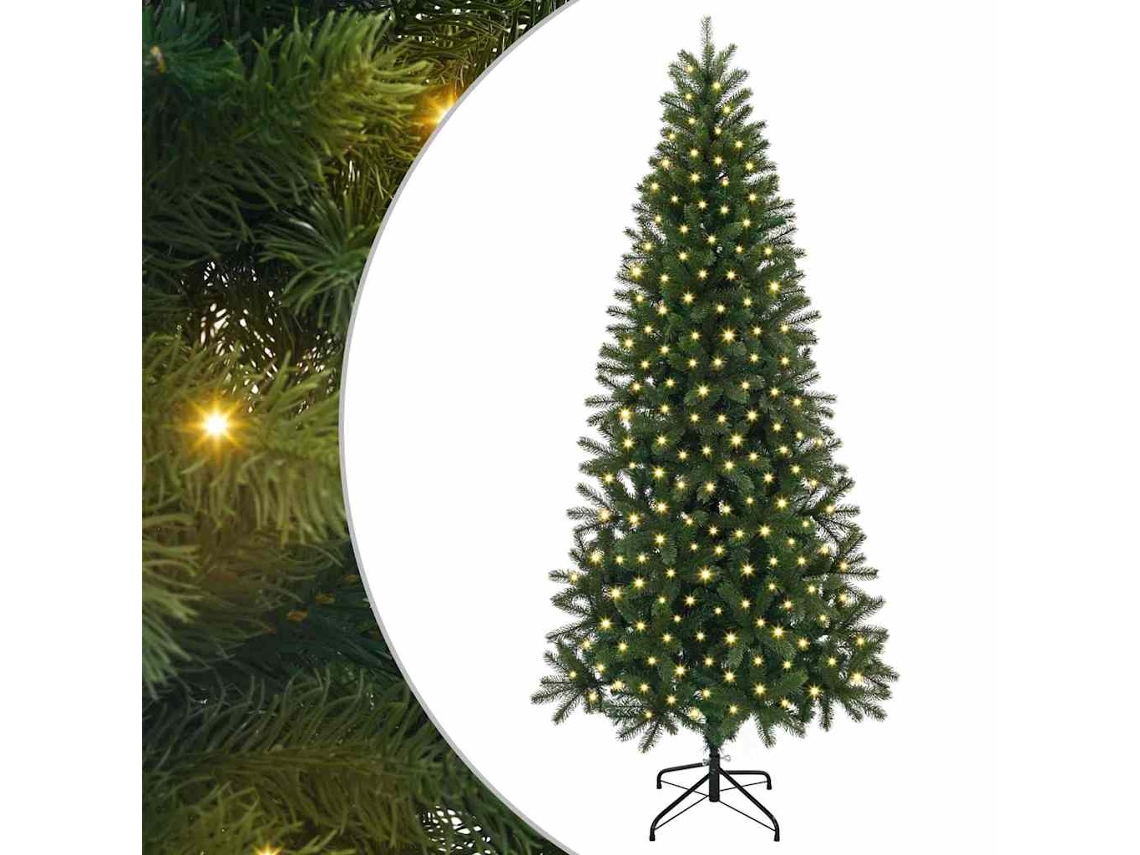 Conjunto 1 Árvore Artificial Vidaxl Verde Plástico (240 Cm)