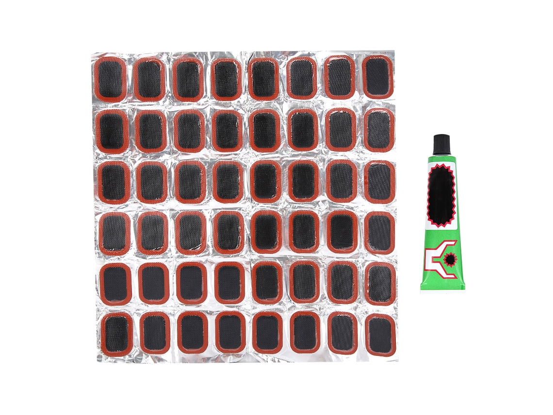 Kit de Reparação Profissional para Pneus de Bicicleta com Parches de Goma e Ferramentas | S/MARCA