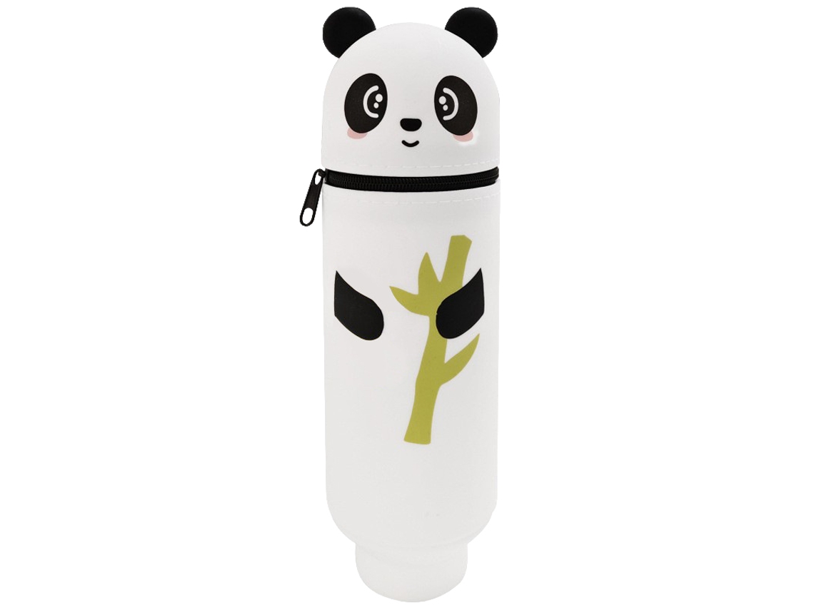 Laxiscreed Estojo De Silicone Com Design De Panda Para Lápis E Material De Escritório