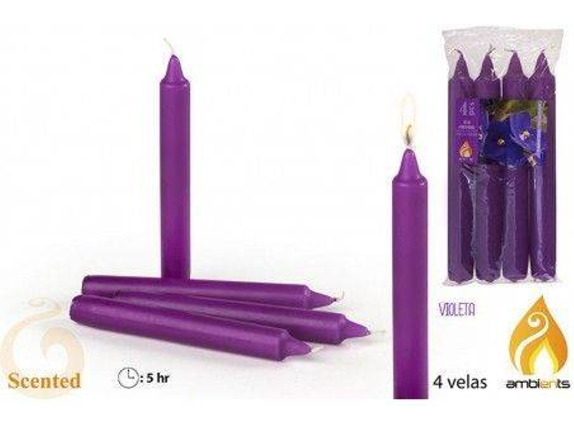 Vela HOGAR Y MÁS Pacote Perfumado Violeta (22 x 18 cm)