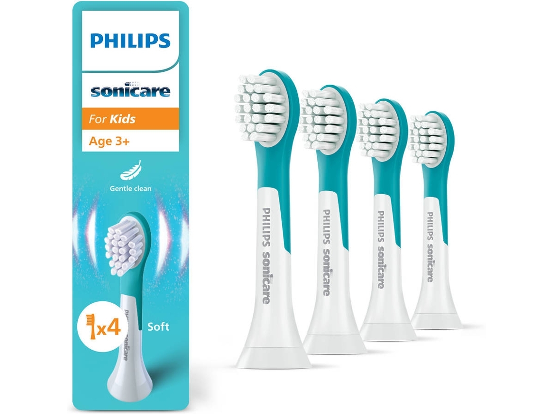 Recarga Escova Elétrica PHILIPS Kids 3+ HX6034/90 (Outlet Caixa Aberta - 4 Unidades)