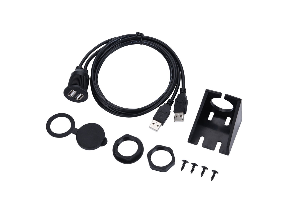 Cabo Extensor Usb2.0 Dual port LAXISCREED 1m
