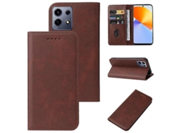 Capa De Couro Com Fecho Magnético Para Celular