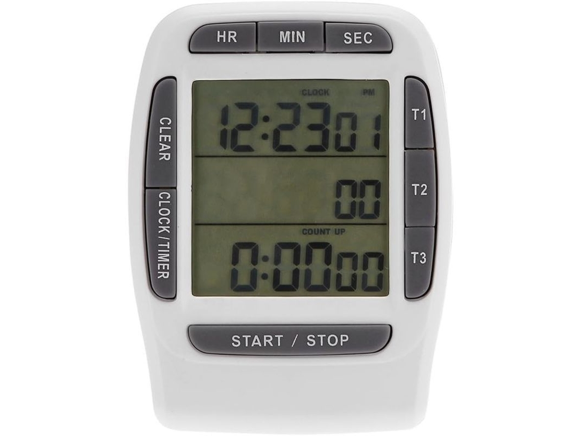 Temporizador De Cocina De 3 Canales Portátil Digital Lcd Preciso Multicanal 2025