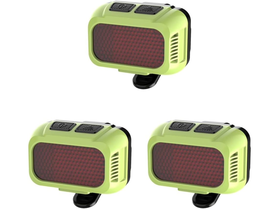 Luz De Bicicleta Led Recarregável, Vermelha Brilhante, Usb Tipo C,