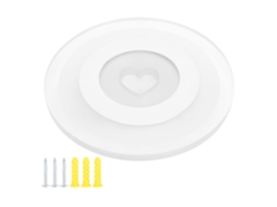2026 lâmpada de Parede Led Redonda com Padrão de Coração para Quarto, Sala, Corredor, Luz de Parede Ac85‑265v (3 Cores)
