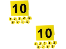 20 Peças Numéros De Table Acrylique Réutilisables Pour Événements Et Restaurants Signalisation Événe Gokoco