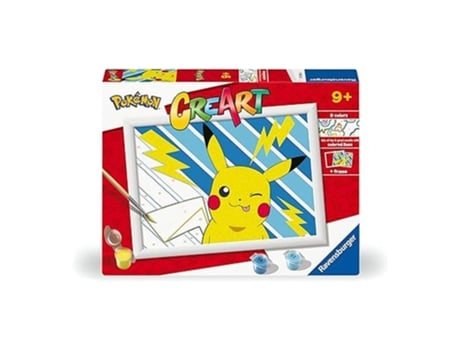 Ravensburger Creart Serie D Licensed Pokémon Pikachu Pintar Por Números 25556 P25ravensburger
