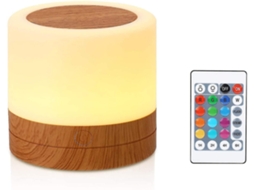 Campanha de Inverno, Luz Noturna, Mini Luz Noturna Multicolorida 360°, Luz Noturna Recarregável com Controle Remoto BRILVIBERA