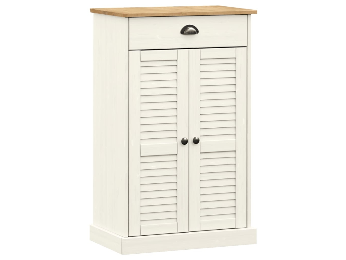 Shoe Cabinet, Shoe Cabinets Vidaxl Branco Madeira De Pinho (n/a)