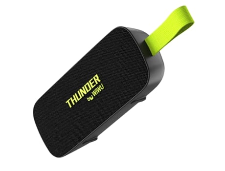Caixa De Som Bluetooth Sem Fio Autonomia 4h À Prova Dágua Ipx7 Preto Wiwu