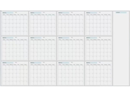 Calendário De Parede Apagável- Planejador Mensal Reutilizável 2025, Magnético Para Agendamento E Organização|