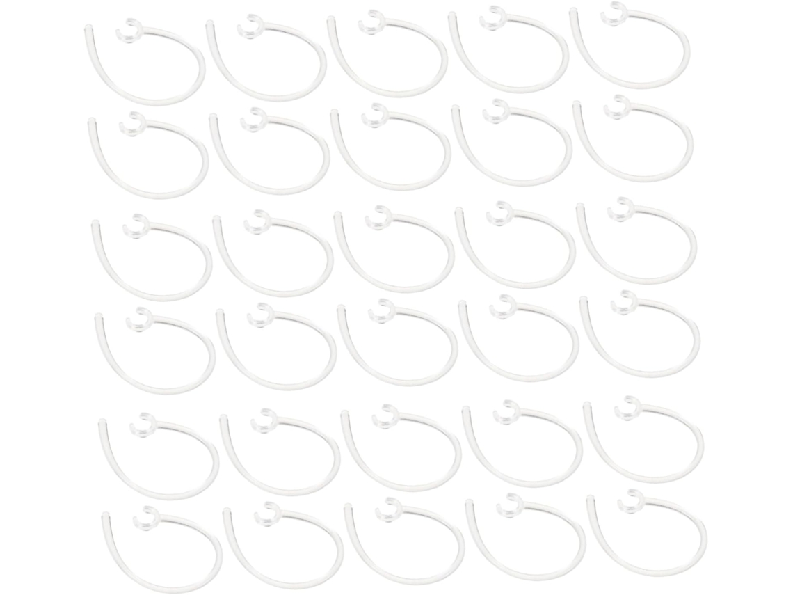 Luxshiny 50 Pièces Crochets D'oreille De Rechange Para Écouteurs, Plástico, 6 Mm