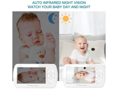 Intercomunicador para Bebé YDCY K520 Vídeo 4.3 Branco