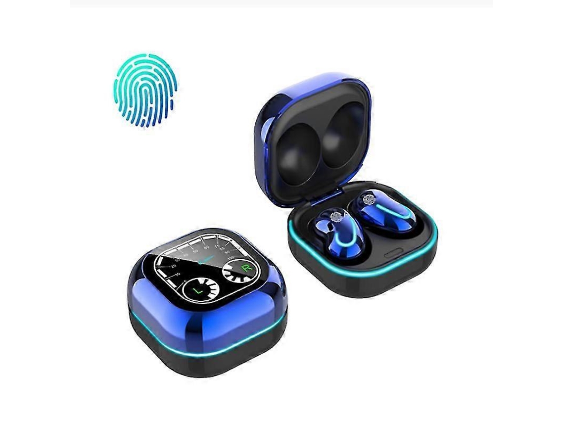 Fones De Ouvido Bluetooth S6 Se Bt V5.1 Estéreo Com Tela Led E Microfone Ly Ebike (azul)