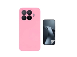 Kit Película Protectora De Hydrogel Frente Capa Proteção Silicone Gift4me Para Xiaomi 17t Pro 5g - Rosa