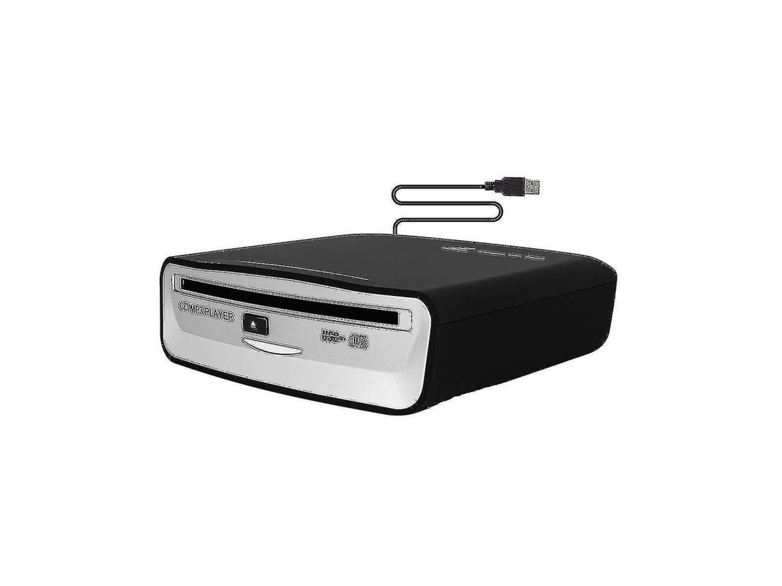 Leitor de CD externo universal para carro com USB AQUAFORGE