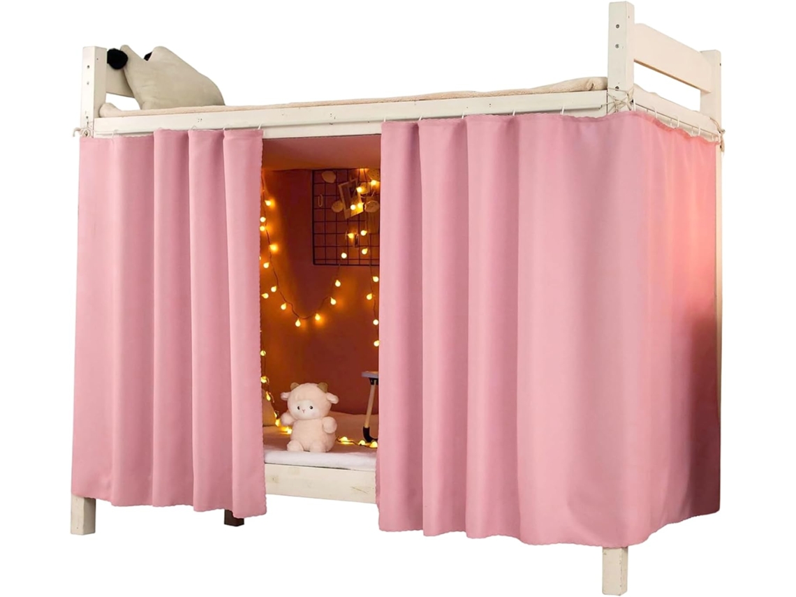 Cortinas Blackout Para Beliche, 2 Painéis, Cortina De Privacidade Para Beliche Com Corda E Ganchos Casa, Quarto