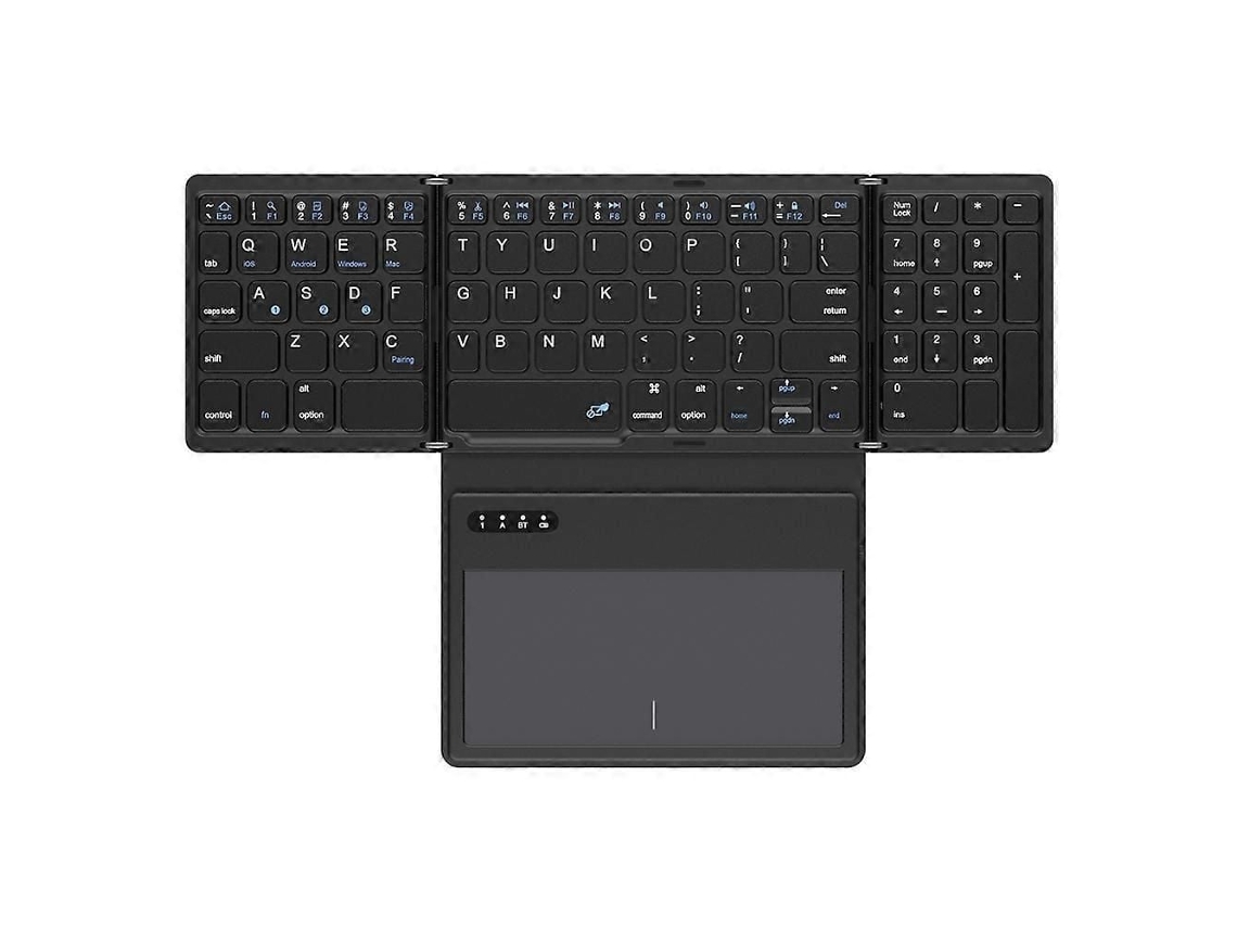 B055 Teclado Portátil Dobrável Compatível com Bluetooth Teclado Universal para Laptop Tablet Sem Fio com T TAISHENGDA