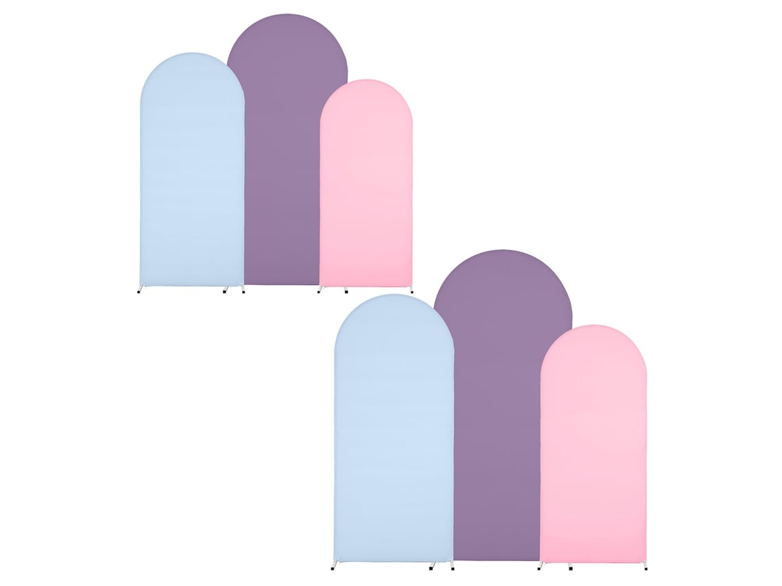 Capas Para Arco (conjunto De 3 + Combinação De Cores Azul, Roxo E Rosa) Eoocoo