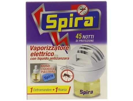 Vaporizador Elétrico SPIRA Biuso 45 Notti Completo Branco Unissex 12 Watts