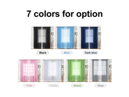 Cortinas Voile Transparentes para Sala e Quarto com Bolsa para Barra Preto 55x84 Polegadas 2 Painéis