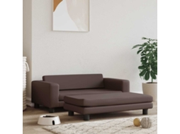 Vidaxl Cama Com Extensão 100x50x30 Cm Couro Artif. Castanho