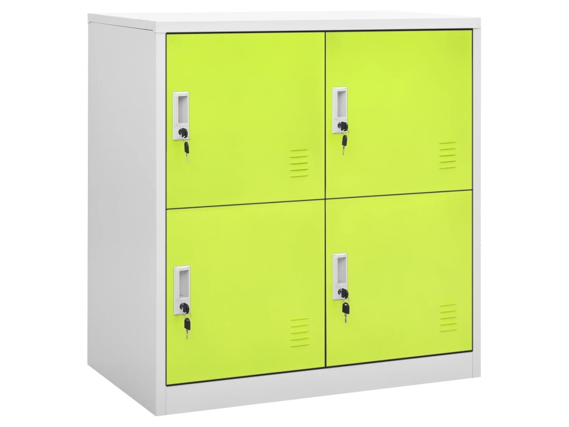 Locker Cabinet, Locker Cabinets Vidaxl Verde Aço (n/a)